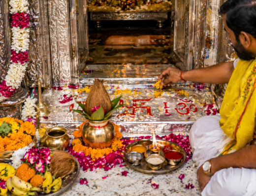 Chokhat Pujan at Banke Bihari Vrindavan